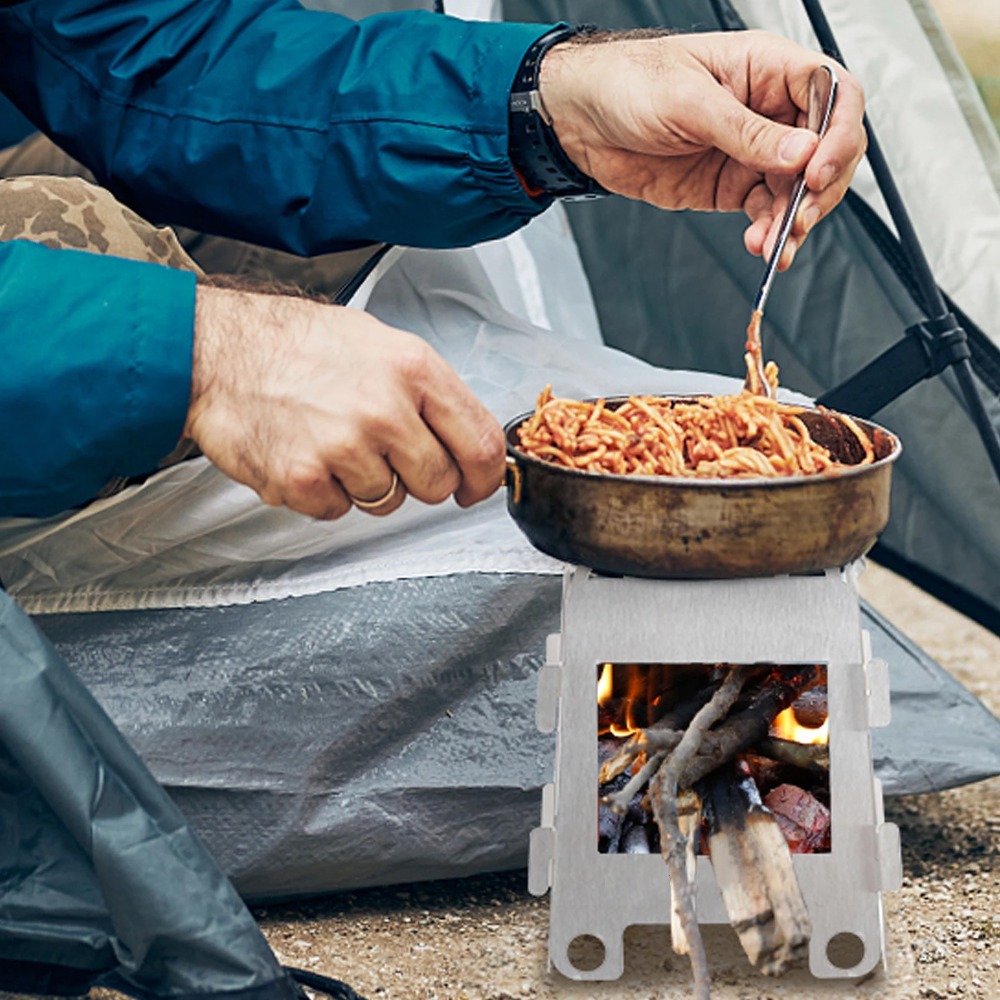Camping Furnace Wood Stove Alc - مراجعة Outdoor Camping Wood Stove وسعره