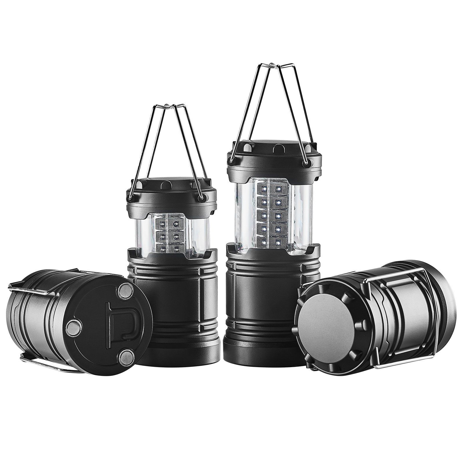 Set of 4 Collapsible LED Campi - مراجعة Camping Lantern وسعره