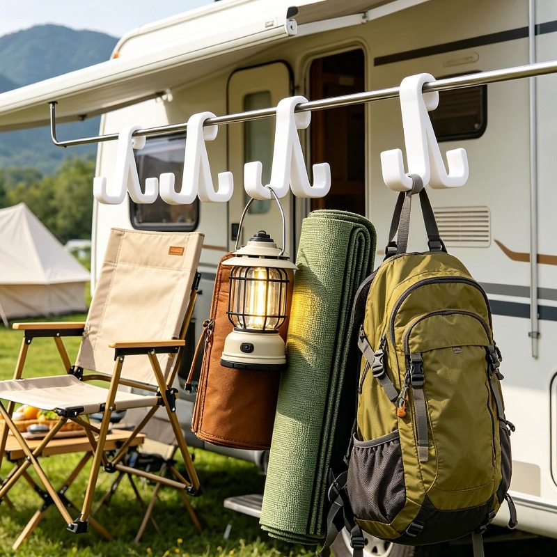 Lightweight Printed S Hook for - مراجعة Outdoor Camping Van Tent وسعره