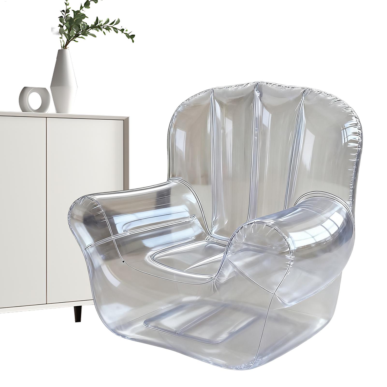 Thickened Transparent Sofa PVC - مراجعة Outdoor Camping Recliner وسعره