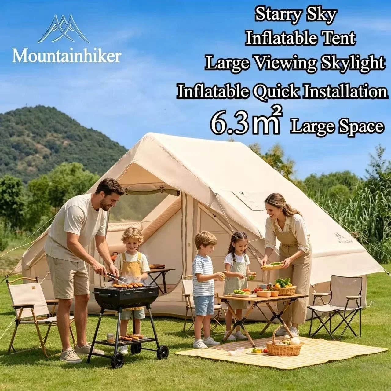 MOUNTAINHIKER Extra Large Infl - مراجعة Outdoor Camping Gazebo وسعره