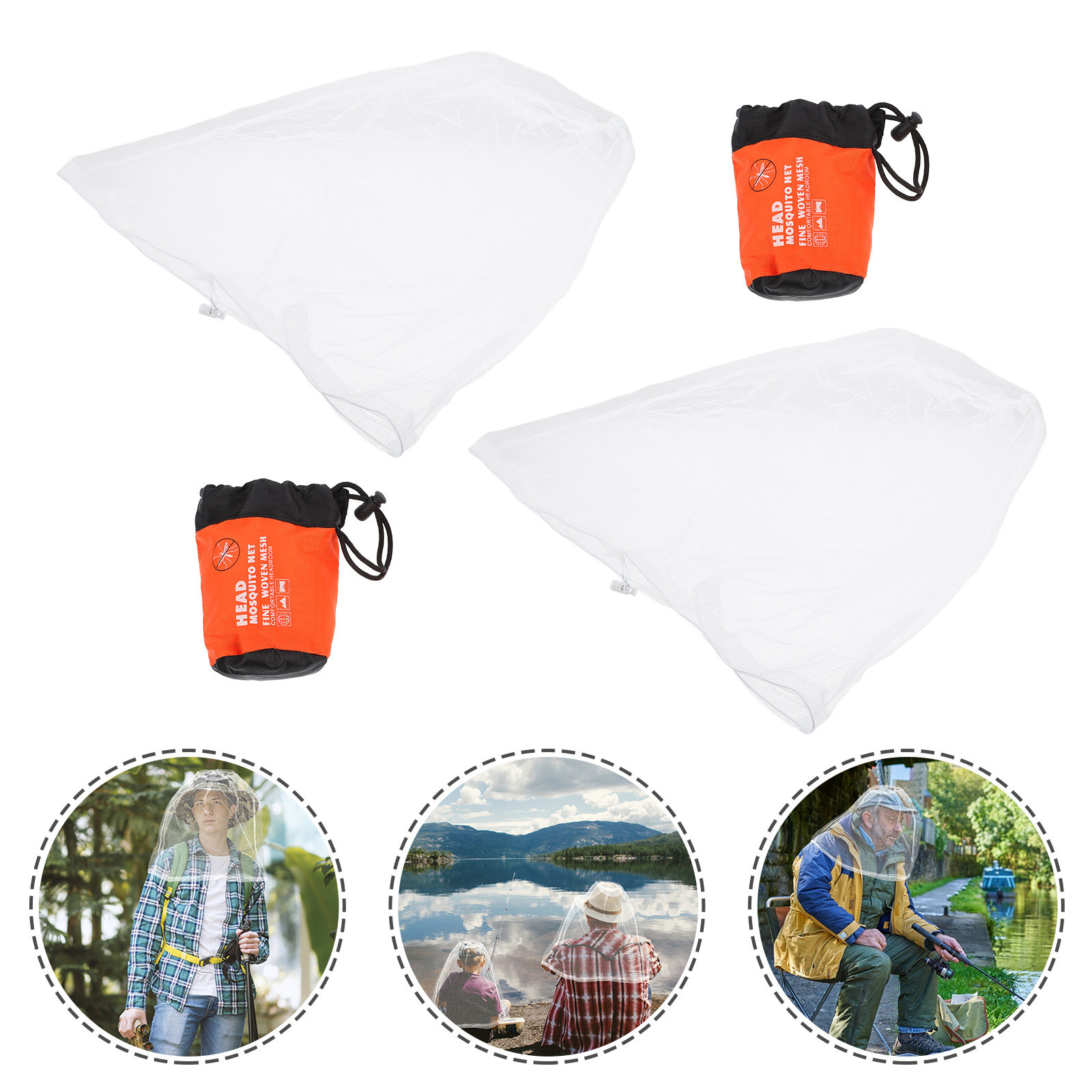2Pcs Mosquito Head Nets Outdoo - مراجعة Outdoor Camping Mosquito Net وسعره