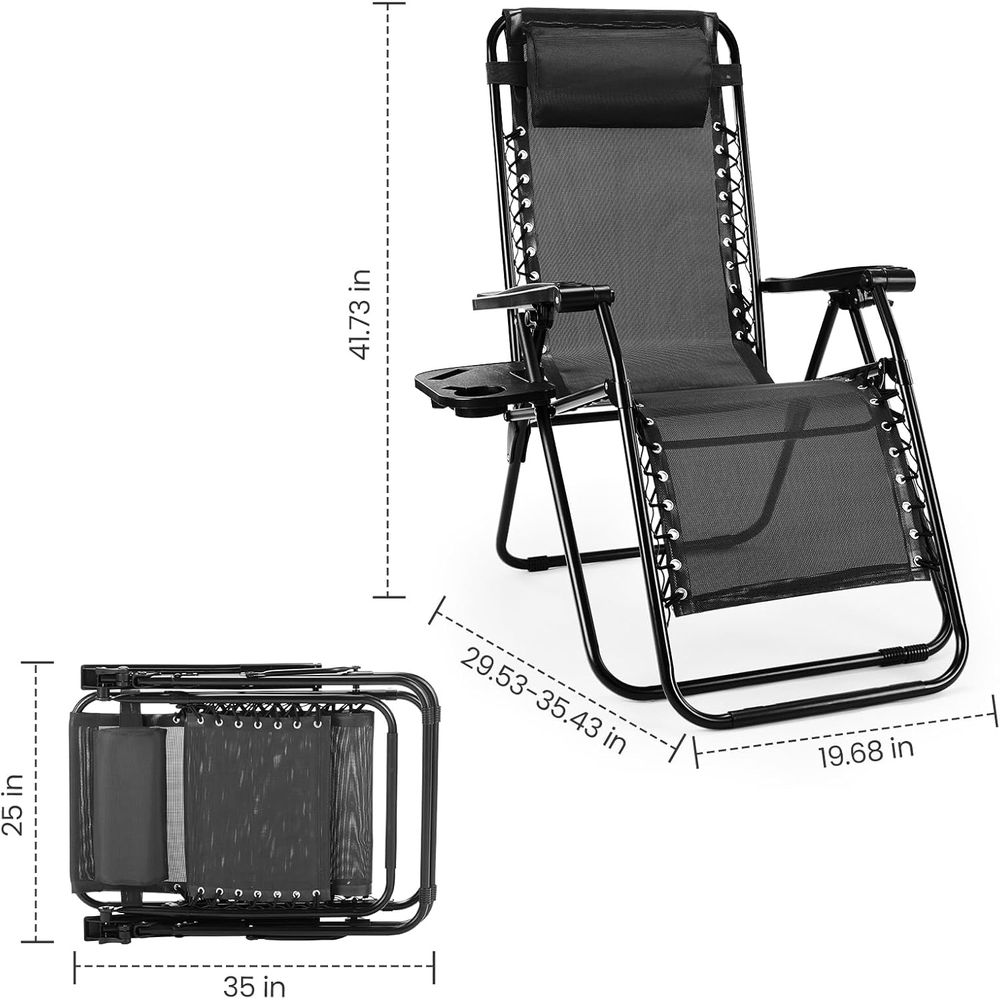 Set of 2 Zero Gravity Recliner - مراجعة Outdoor Camping Recliner وسعره