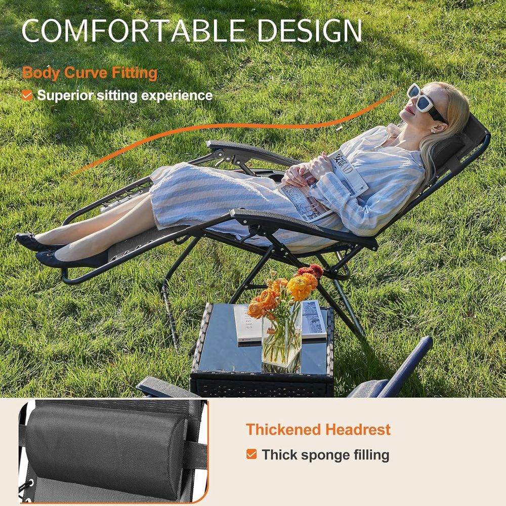 Set of 2 Zero Gravity Recliner - مراجعة Outdoor Camping Recliner وسعره