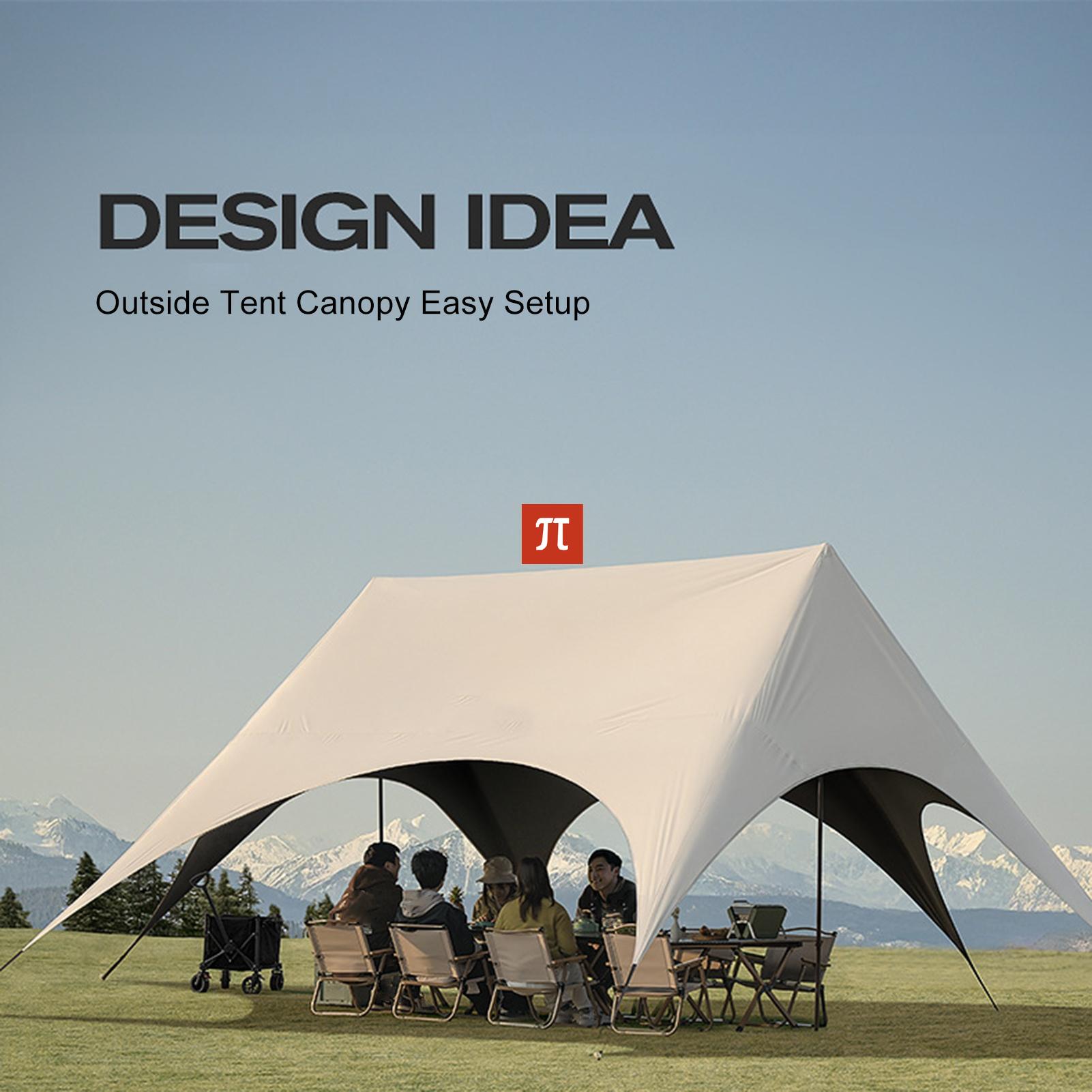 ACamping Gazebo Hexagonal Rain - مراجعة Outdoor Camping Gazebo وسعره