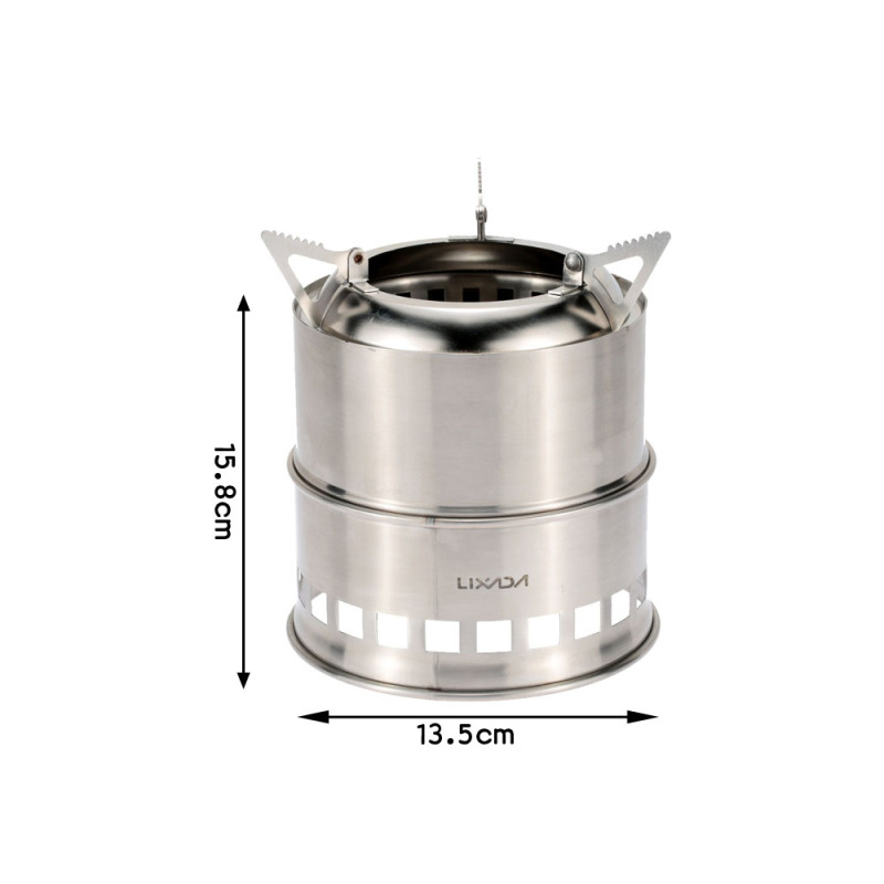 Lixada Stainless Steel Wood St - مراجعة Outdoor Camping Wood Stove وسعره
