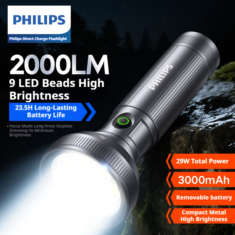 PHILIPS 2025 New 9 Lamp Beads  - مراجعة Outdoor Camping Lampe وسعره