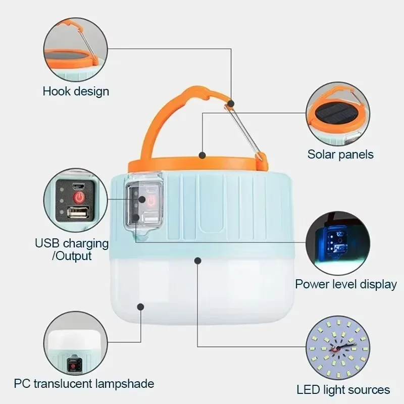 All-in-1 Solar Camping Lantern - مراجعة Outdoor Camping Light Ideas وسعره