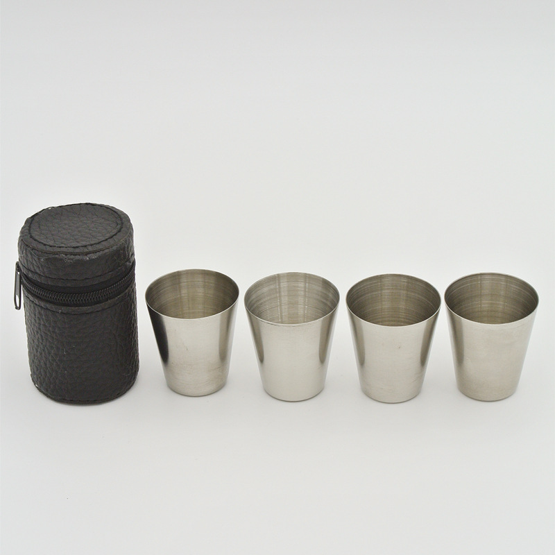 4Pcs 30ml Stainless Steel Shot - مراجعة Outdoor Camping Gear Brands وسعره