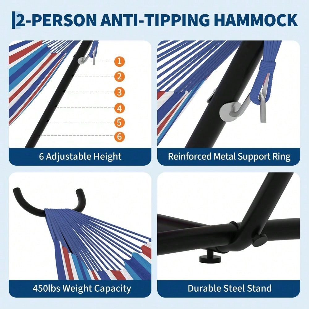 2Person Hammock With Stand, 45 - مراجعة Camping Hammock وسعره
