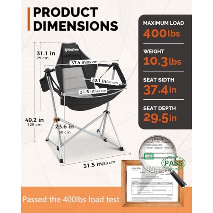Hammock Camping Chair, Swingin - مراجعة Camping Hammock وسعره