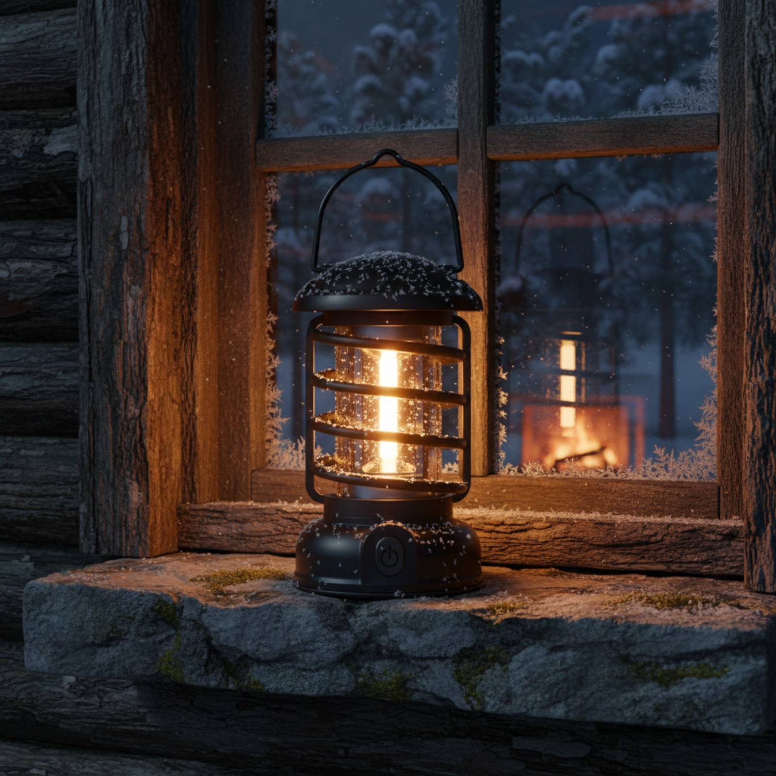 Retro Camping Lantern Two-Way  - مراجعة Outdoor Camping Lampe وسعره