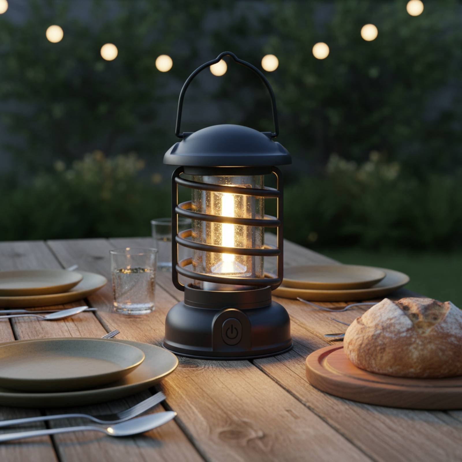 Retro Camping Lantern Two-Way  - مراجعة Outdoor Camping Lampe وسعره