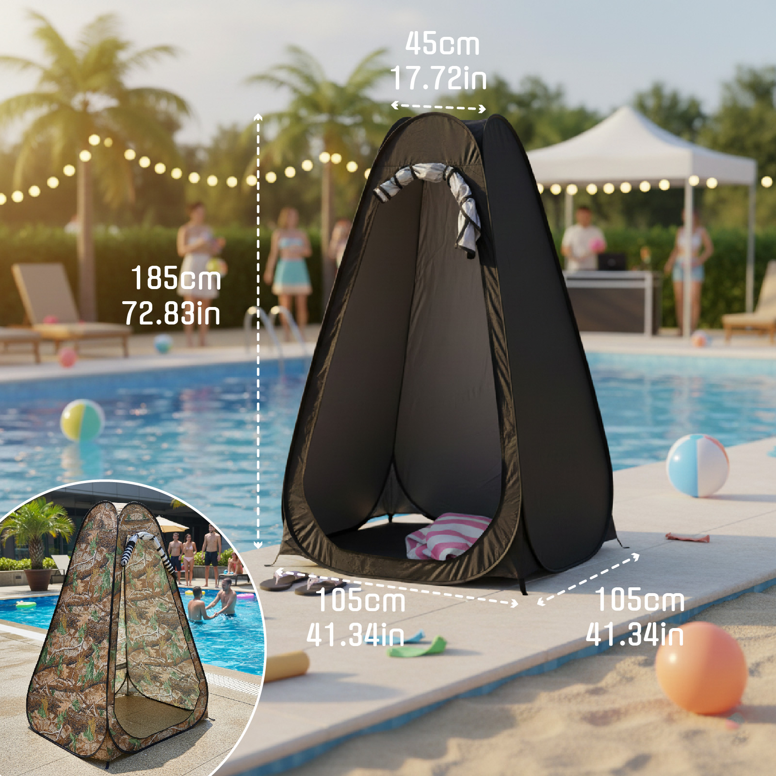 Portable Pop-Up Privacy Tent f - مراجعة Outdoor Camping Gazebo وسعره
