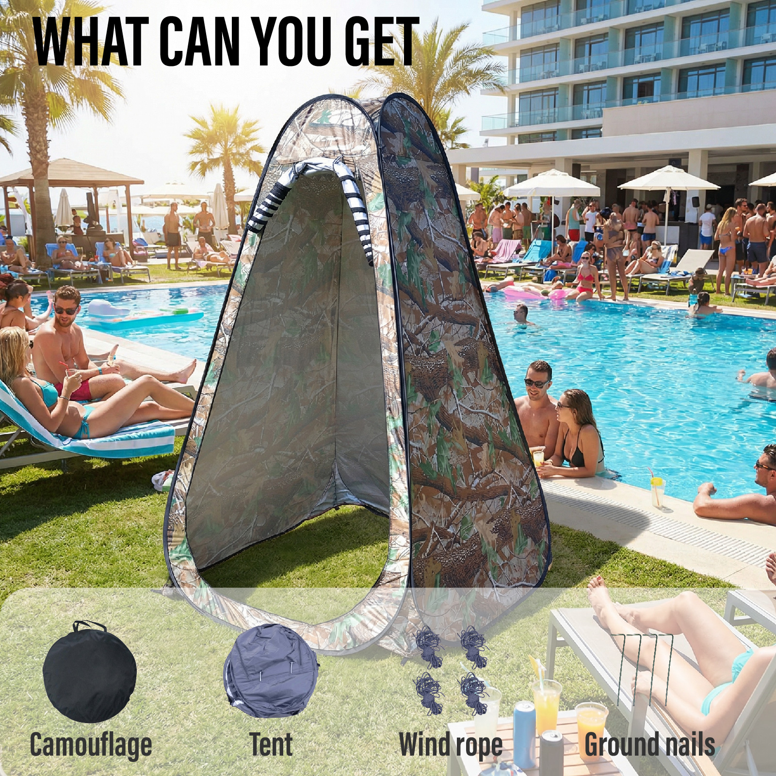 Portable Pop-Up Privacy Tent f - مراجعة Outdoor Camping Gazebo وسعره