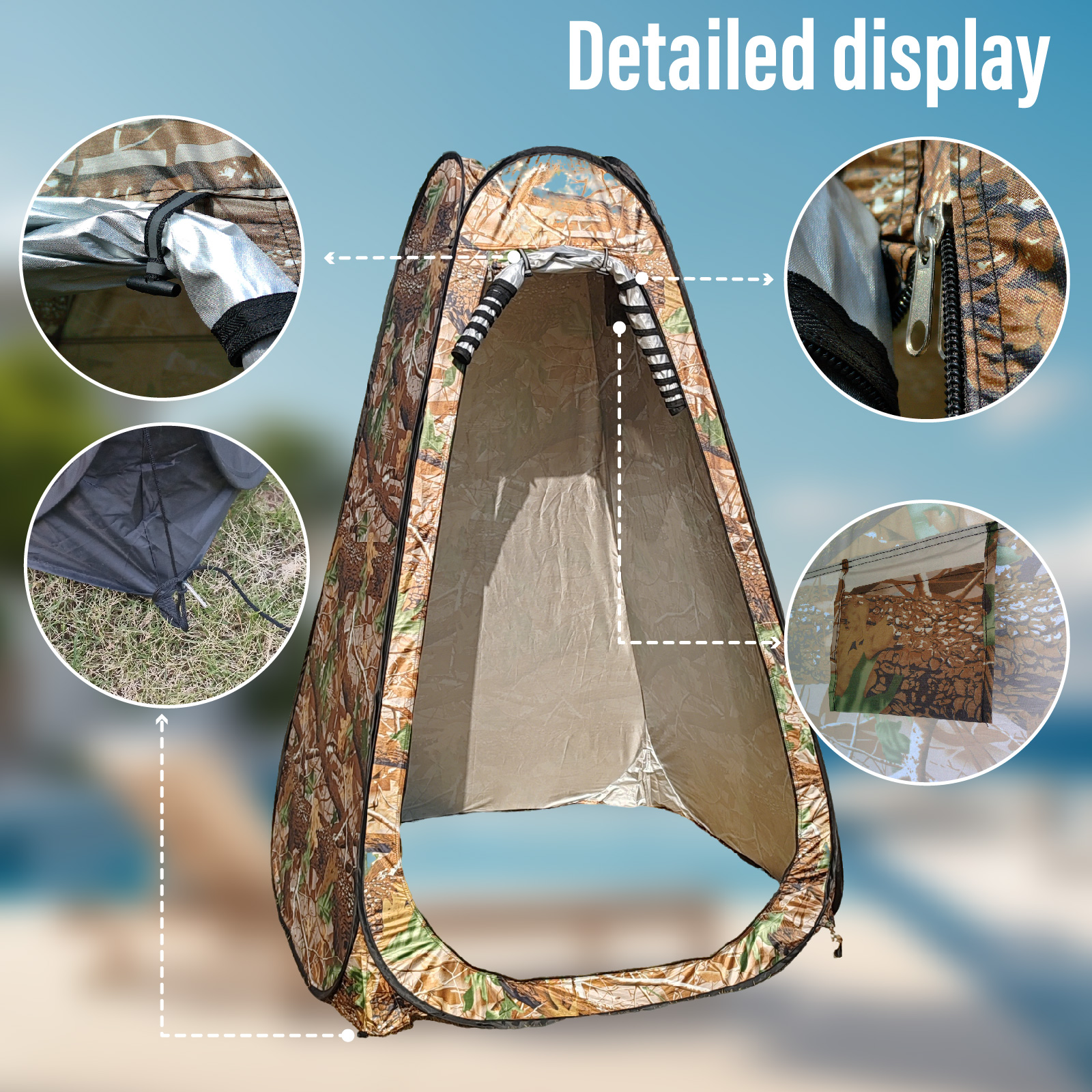 Portable Pop-Up Privacy Tent f - مراجعة Outdoor Camping Gazebo وسعره