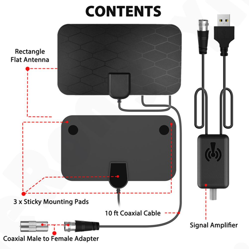 4K TV Antenna 1080P DVB-T2 Boo - مراجعة Outdoor Camping Tv وسعره