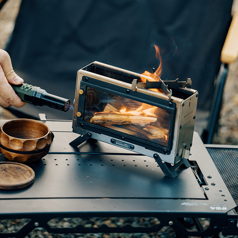 Goout Springhill wood stove Po - مراجعة Outdoor Camping Wood Stove وسعره