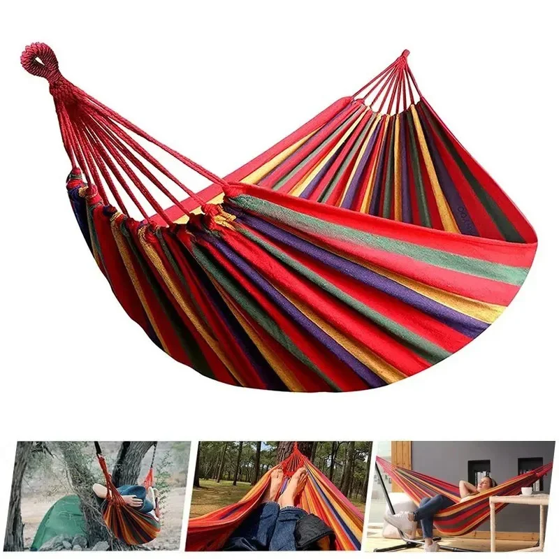 1pc Outdoor Canvas Hammock Cam - مراجعة Camping Hammock وسعره