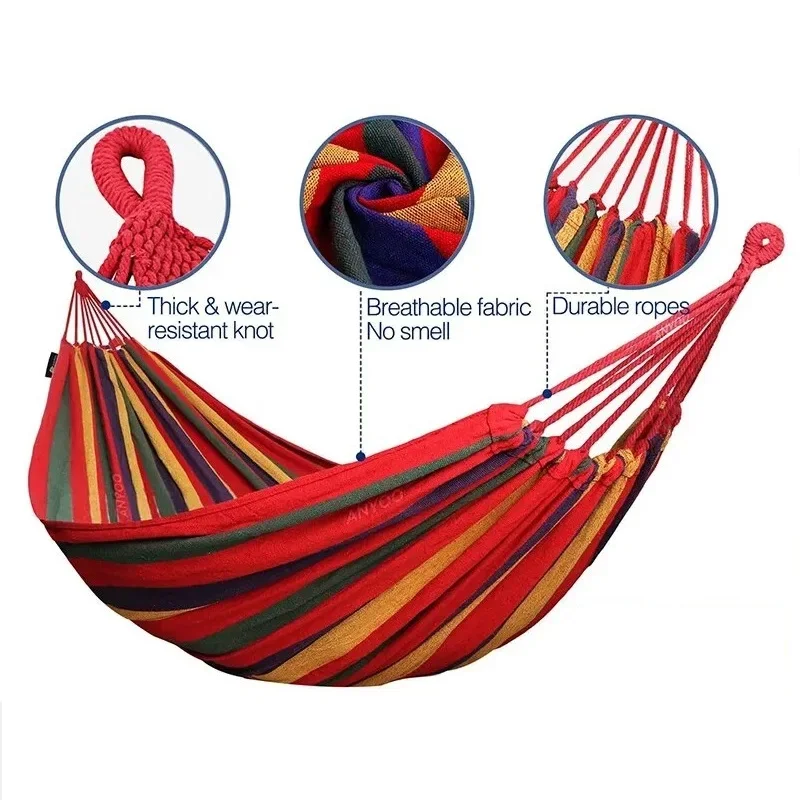 1pc Outdoor Canvas Hammock Cam - مراجعة Camping Hammock وسعره