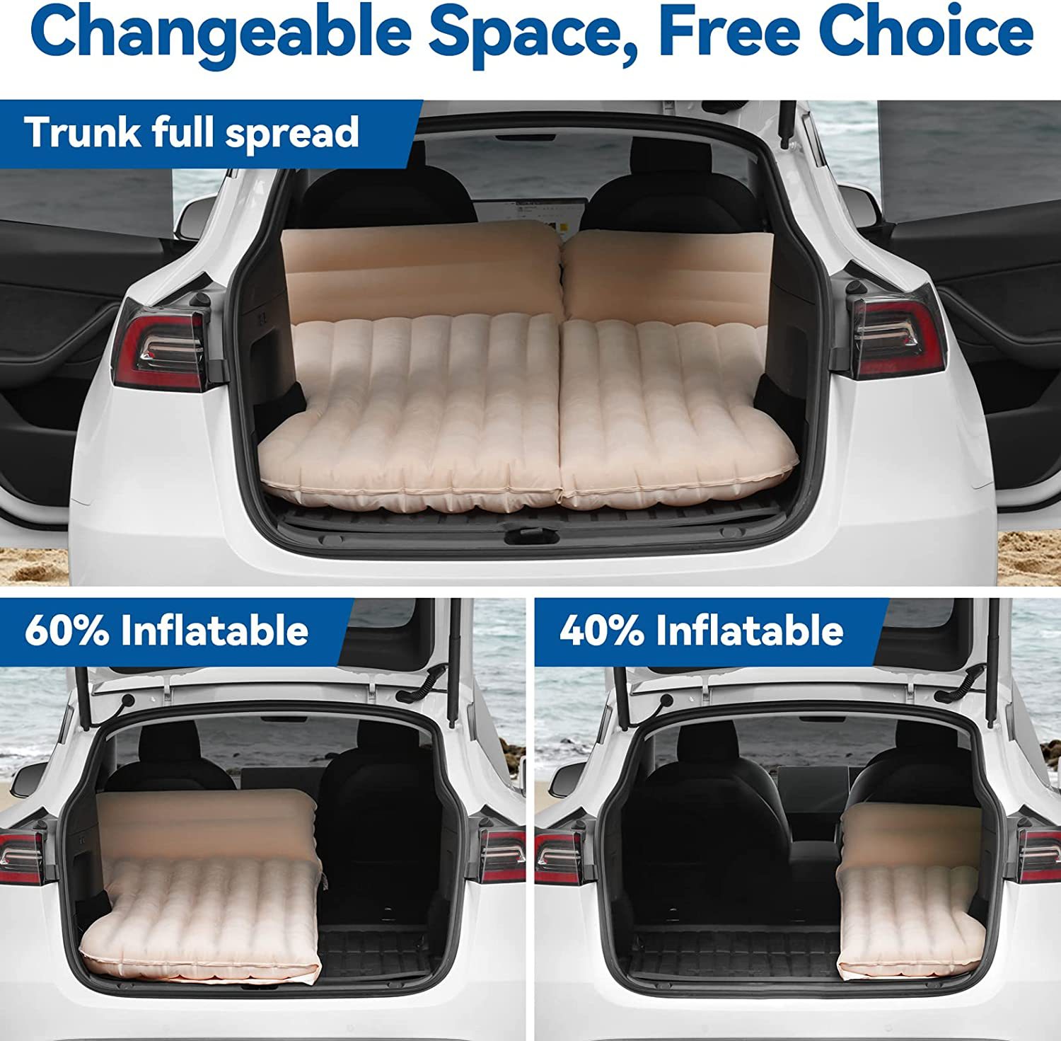 Car Inflatable Bed For Tesla M - مراجعة Outdoor Camping Mattress وسعره