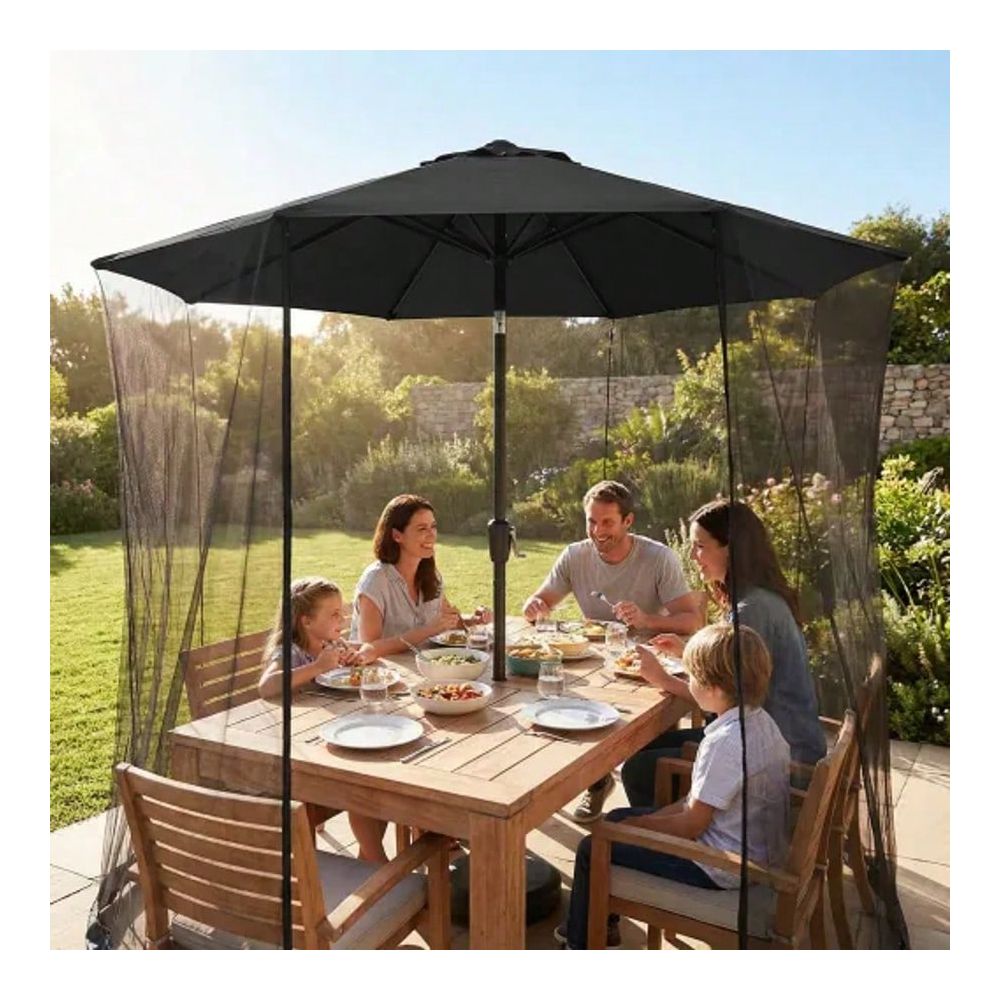 Center Pole Patio Umbrella Wit - مراجعة Outdoor Camping Mosquito Net وسعره