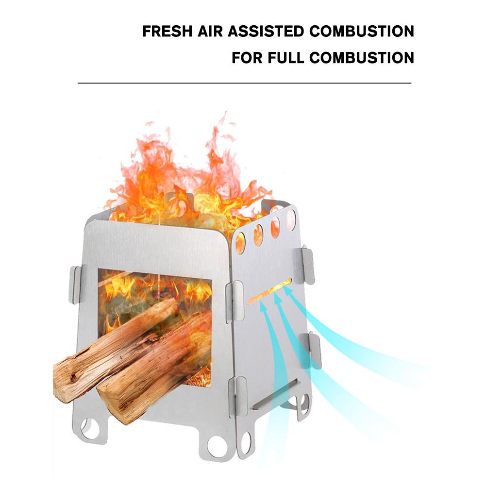 Folding Camping Wood Stove Por - مراجعة Outdoor Camping Wood Stove وسعره