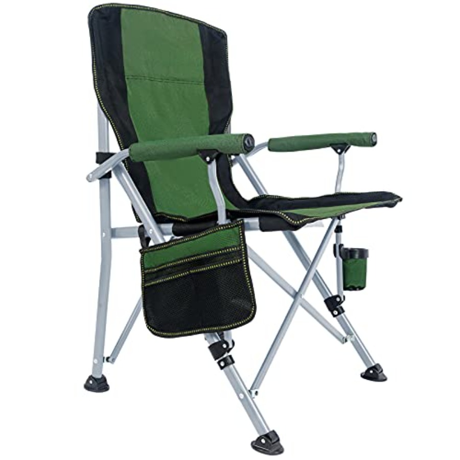 Camping Chair for Adults, Heav - مراجعة Outdoor Camping Folding Chair وسعره