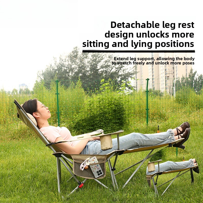 Portable Adjustable Folding Re - مراجعة Outdoor Camping Recliner وسعره