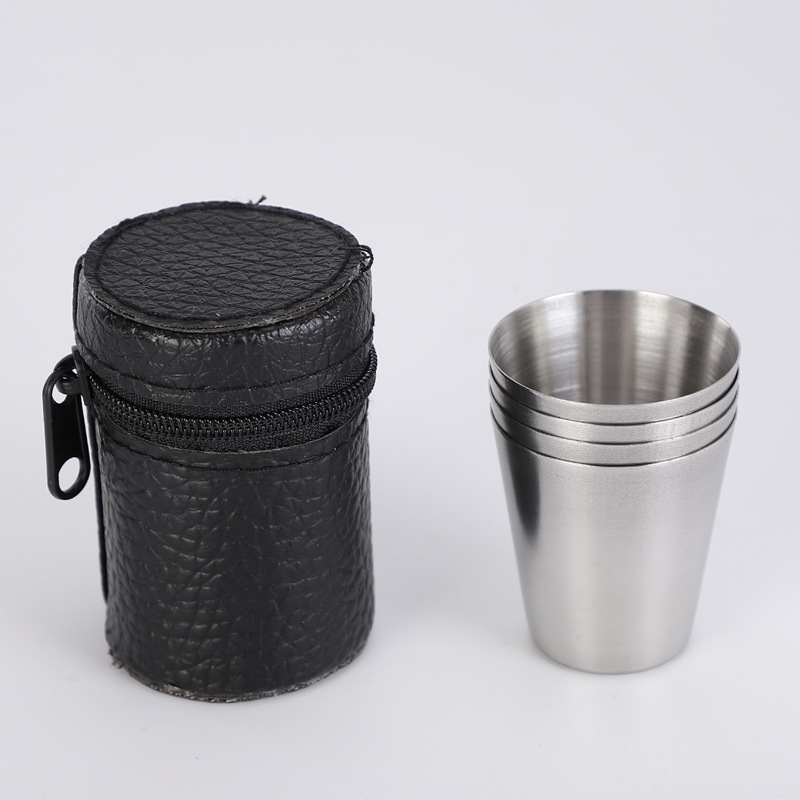 4Pcs 30ml Stainless Steel Shot - مراجعة Outdoor Camping Gear Brands وسعره
