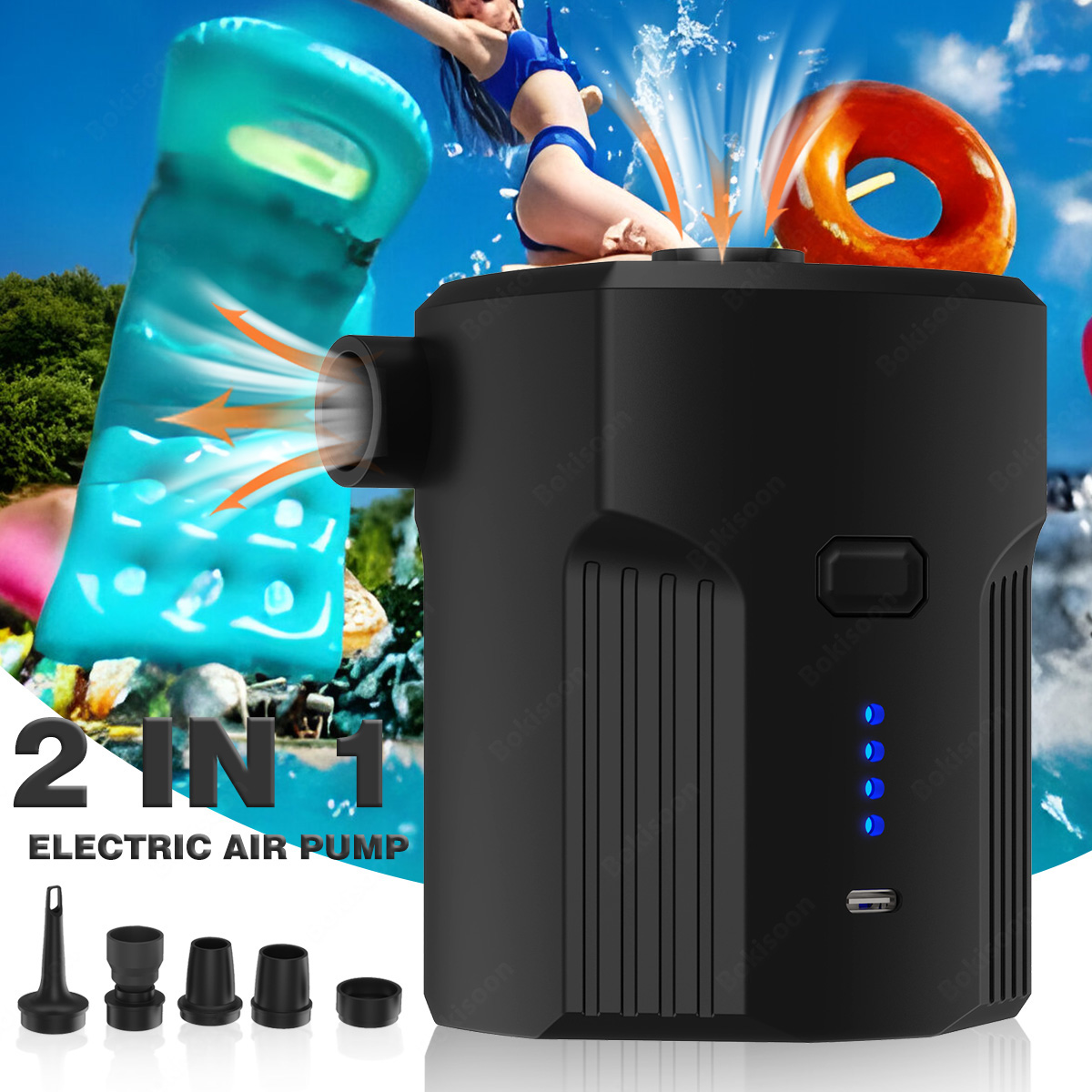 Portable Electric Air Pump for - مراجعة Outdoor Camping Mattress وسعره