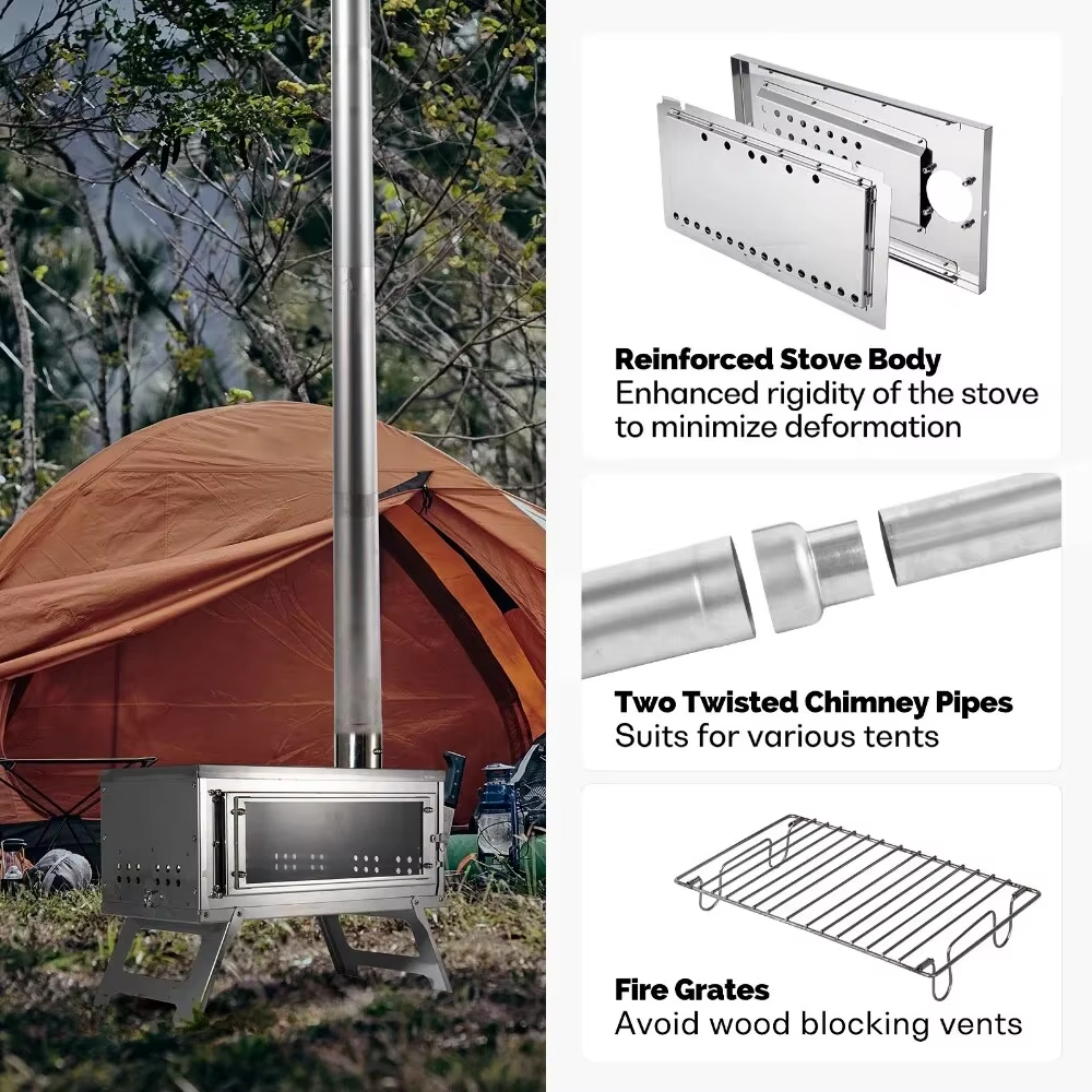 CHANGE MOORE Portable Outdoor  - مراجعة Outdoor Camping Wood Stove وسعره