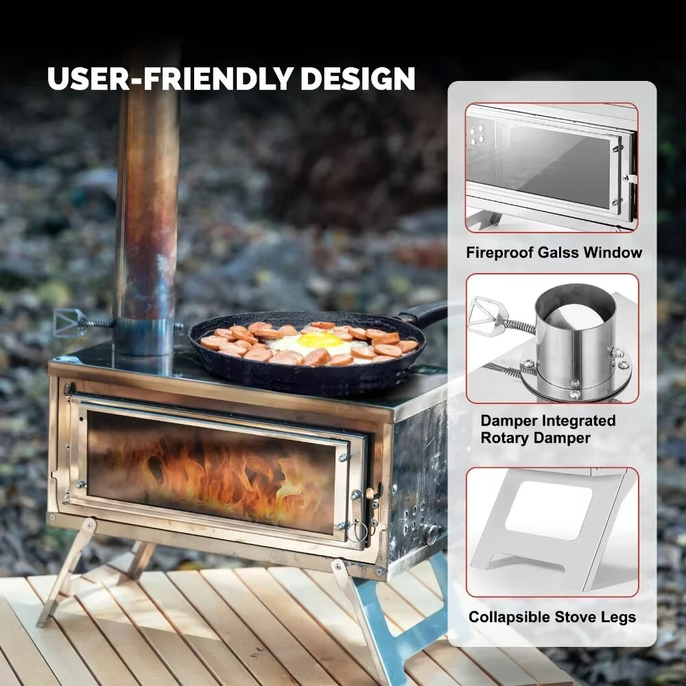 CHANGE MOORE Portable Outdoor  - مراجعة Outdoor Camping Wood Stove وسعره