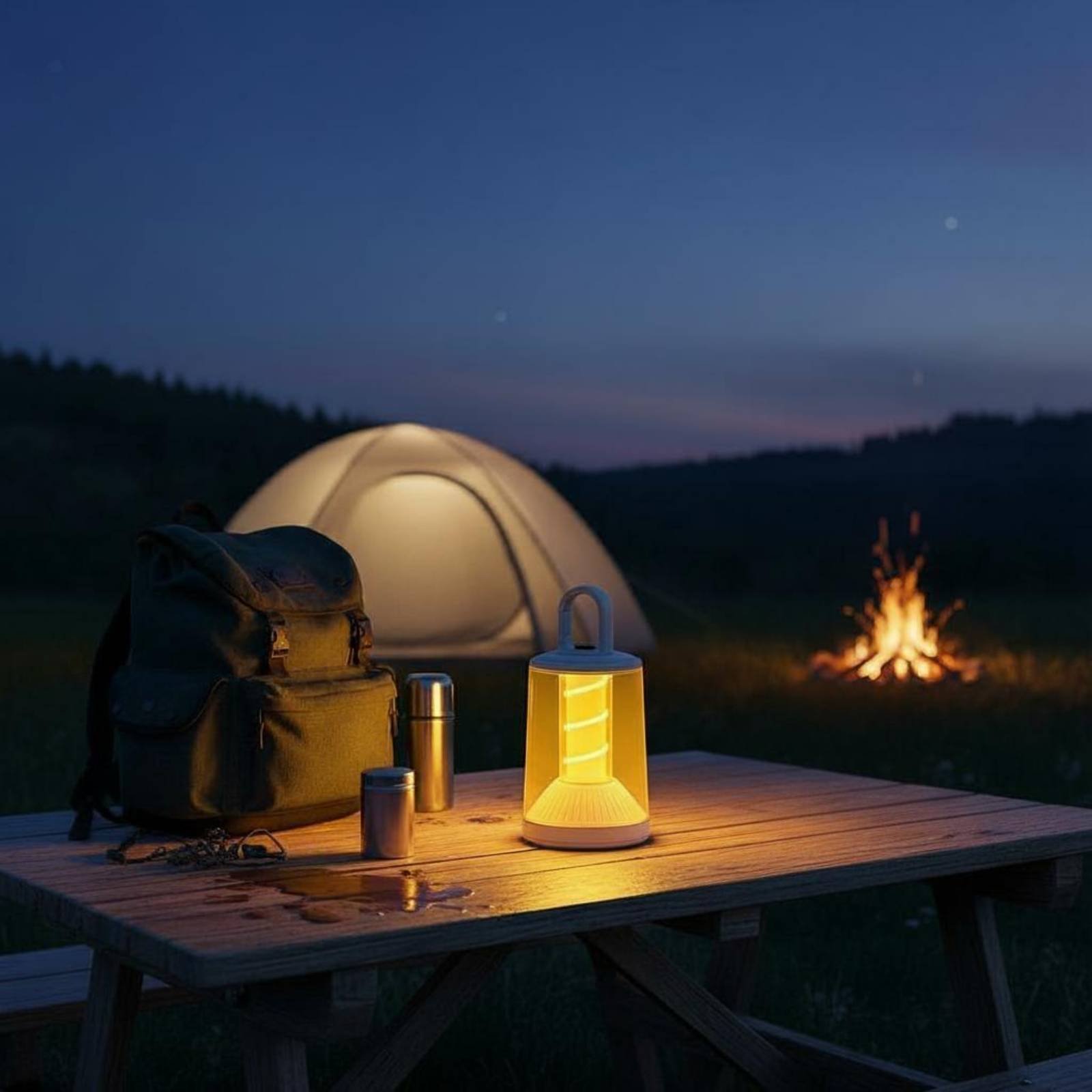 Battery-Powered Hanging Lanter - مراجعة Camping Lantern وسعره