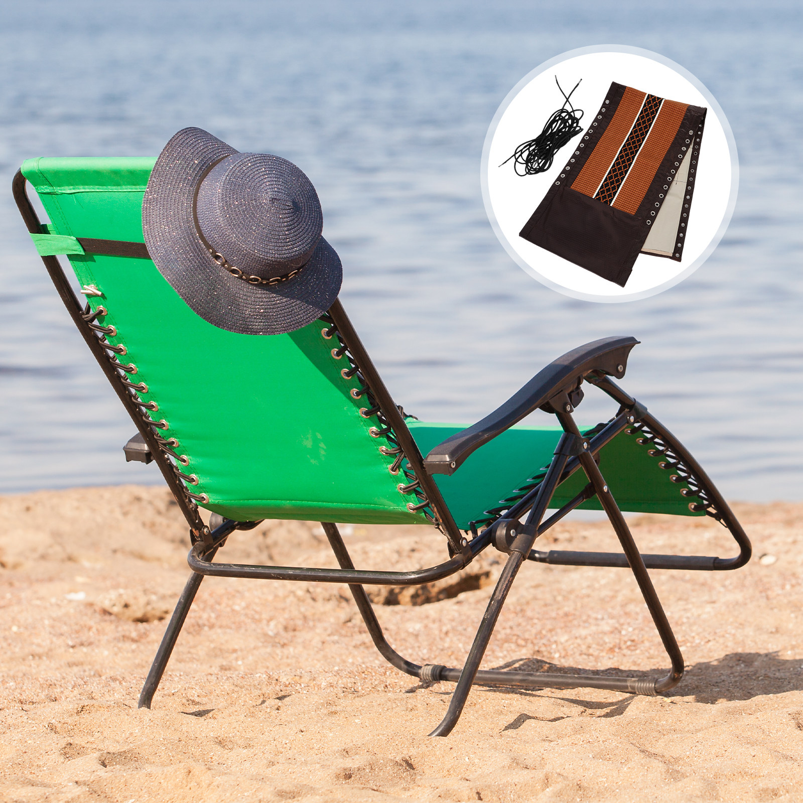 1Set Portable Chair Replacemen - مراجعة Outdoor Camping Recliner وسعره