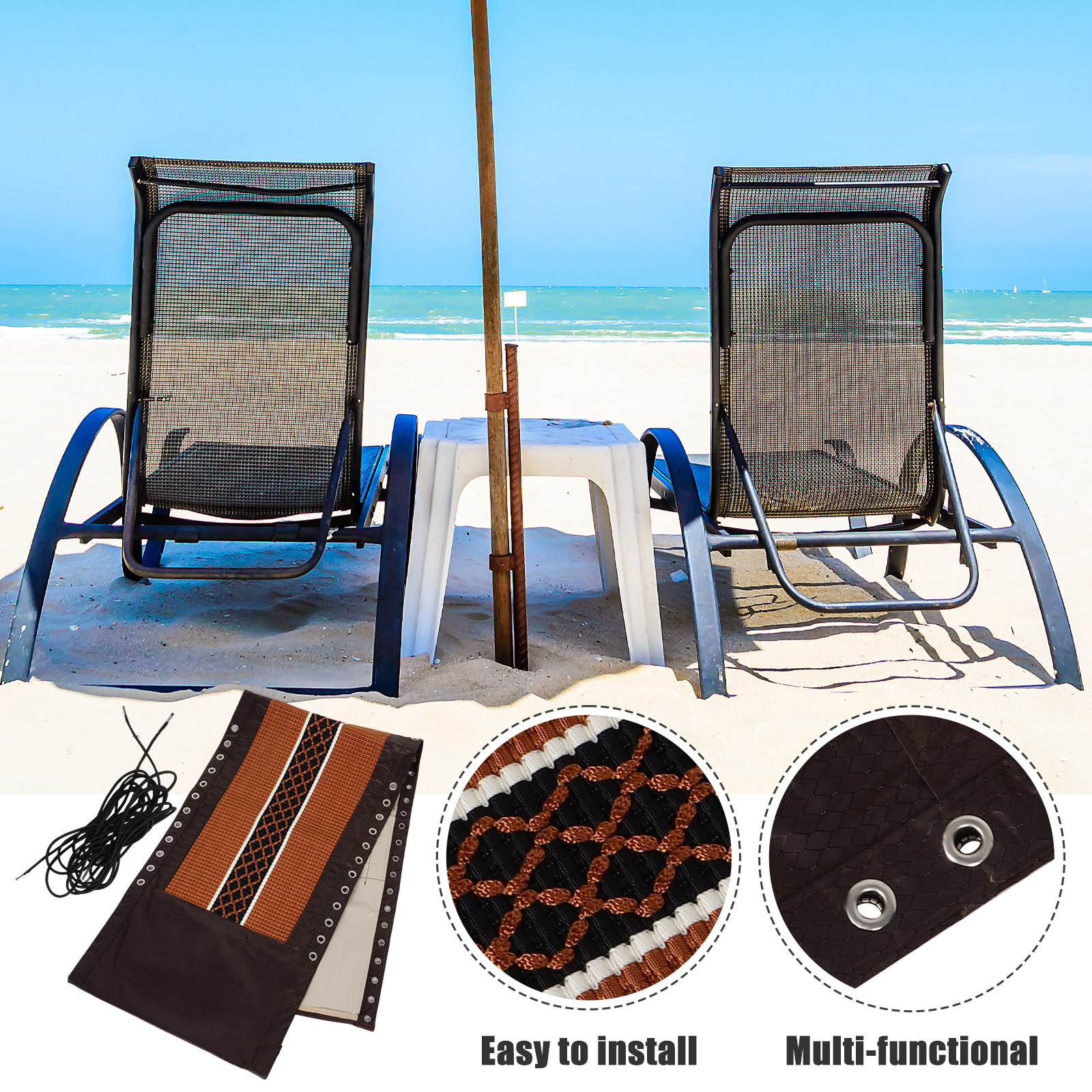 1Set Portable Chair Replacemen - مراجعة Outdoor Camping Recliner وسعره