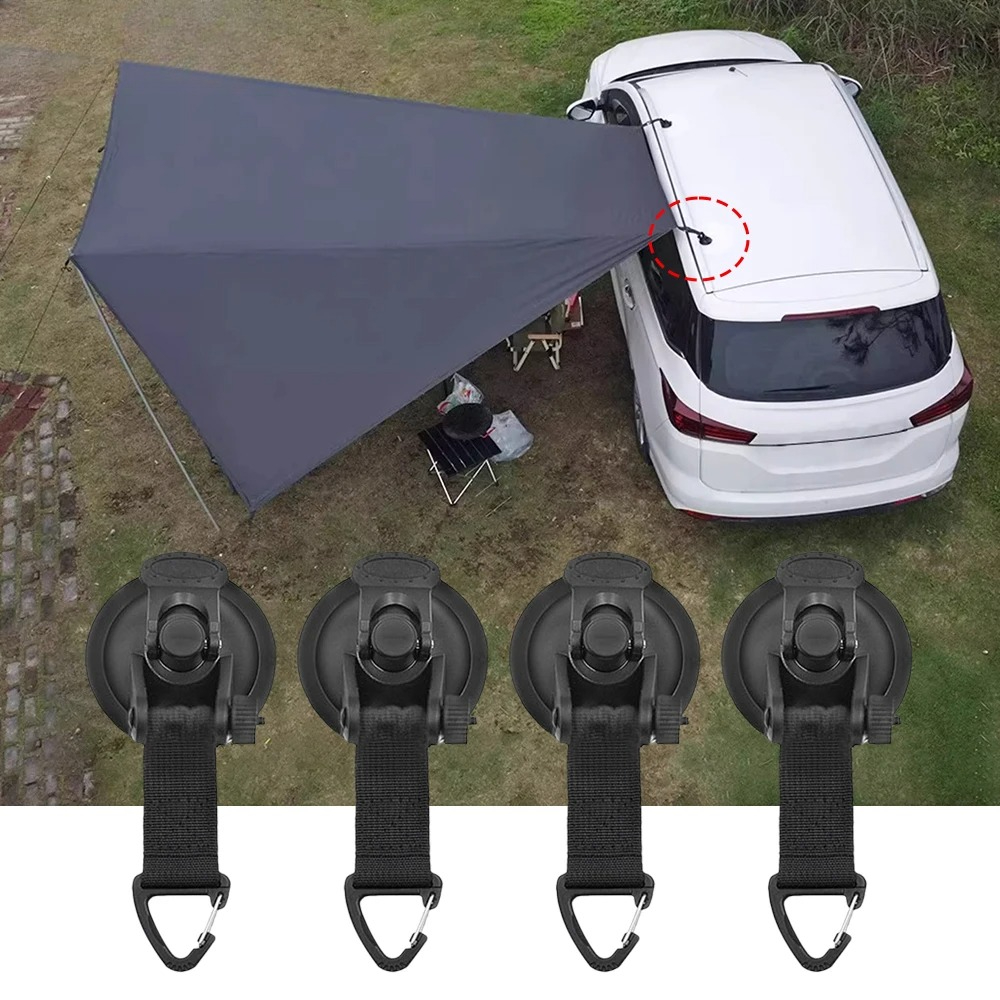 2/4pcs Car Tent Suction Cup Bu - مراجعة Outdoor Camping Van Tent وسعره