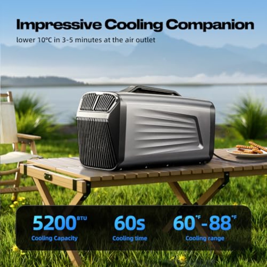 5200BTU Portable Camping Air C - مراجعة Outdoor Camping Van Tent وسعره