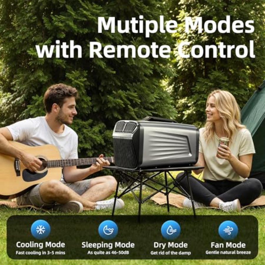 5200BTU Portable Camping Air C - مراجعة Outdoor Camping Van Tent وسعره