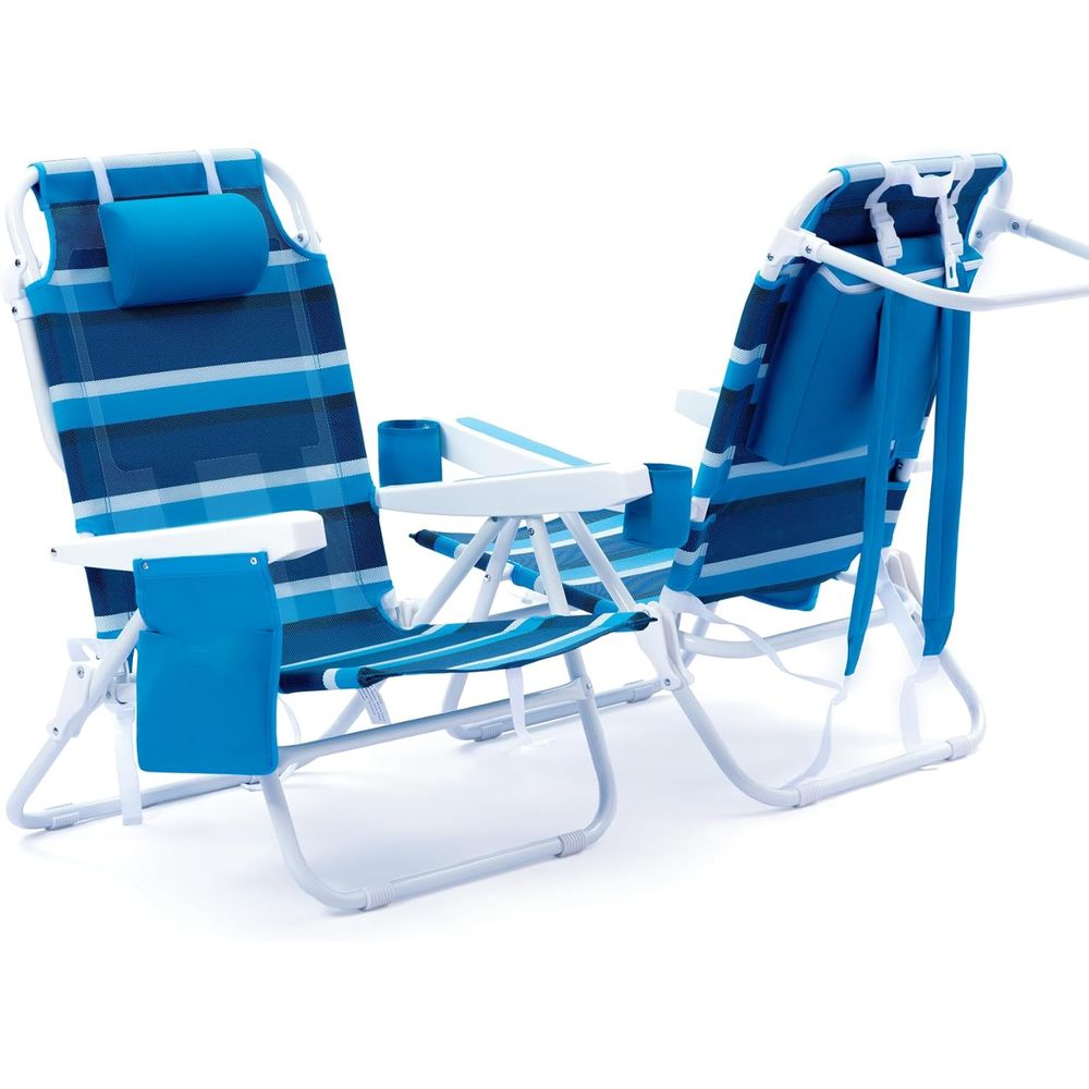 2-Piece Reclining Beach Chairs - مراجعة Outdoor Camping Recliner وسعره