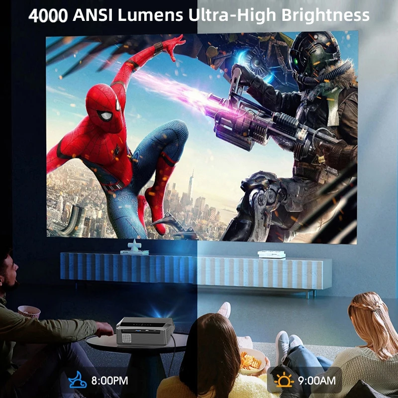 CAIWEI A10Q Projector 4K Full  - مراجعة Outdoor Camping Tv وسعره