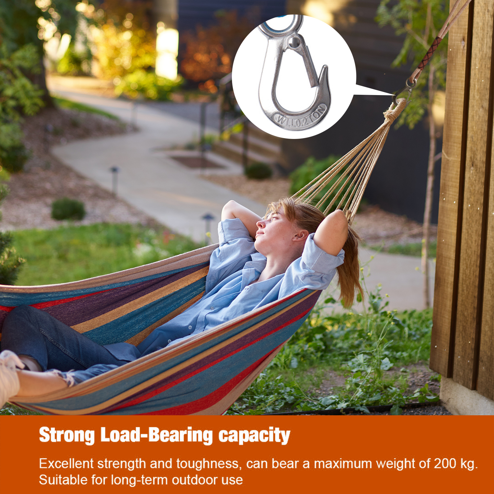 Swing Suspension Strap with He - مراجعة Camping Hammock وسعره