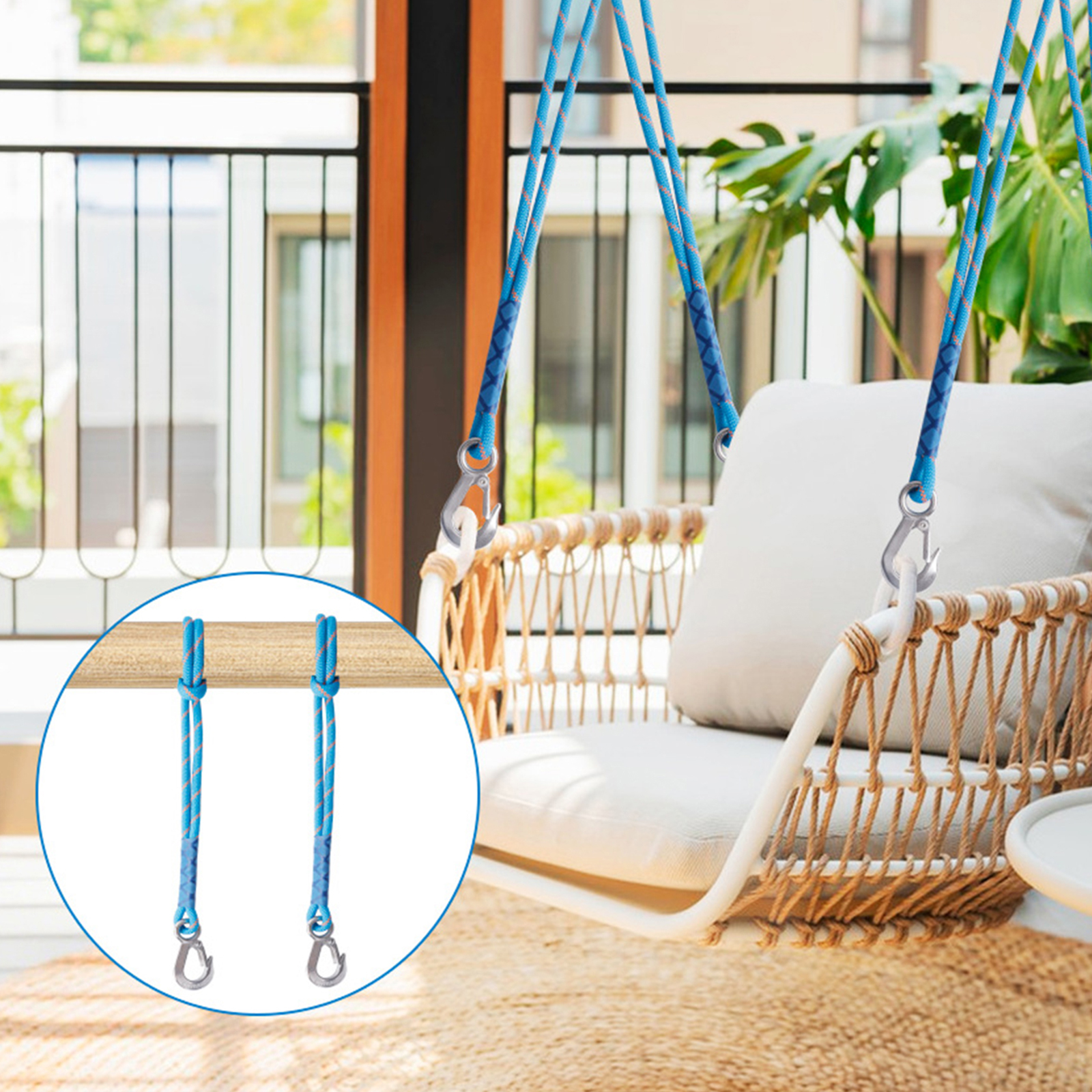 Swing Suspension Strap with He - مراجعة Camping Hammock وسعره