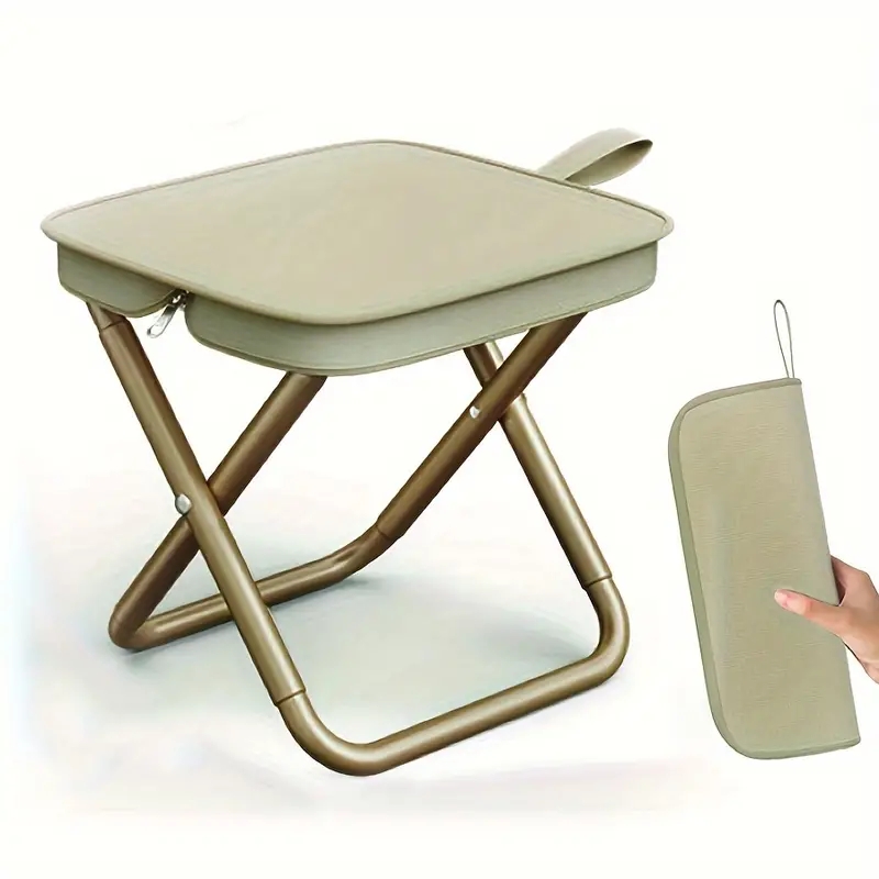 1pc Portable Folding Iron Allo - مراجعة Outdoor Camping Folding Chair وسعره