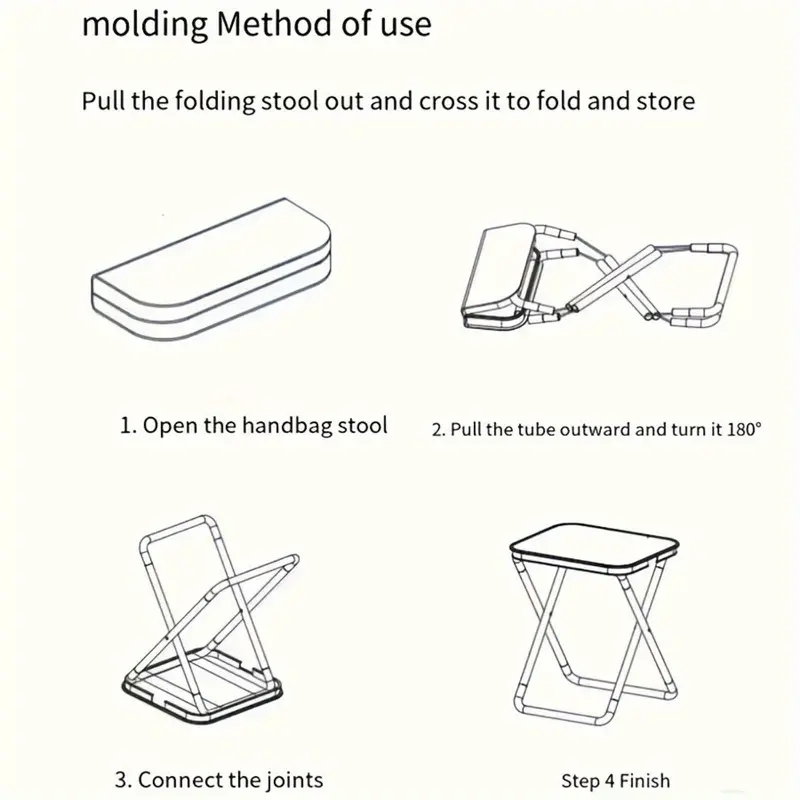 1pc Portable Folding Iron Allo - مراجعة Outdoor Camping Folding Chair وسعره