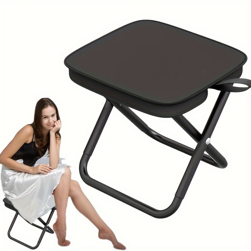 1pc Portable Folding Iron Allo - مراجعة Outdoor Camping Folding Chair وسعره